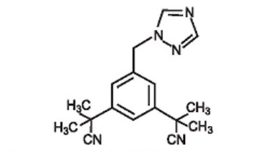 Anastrozole Chemical Structure (Anastrozole Chemical Structure)